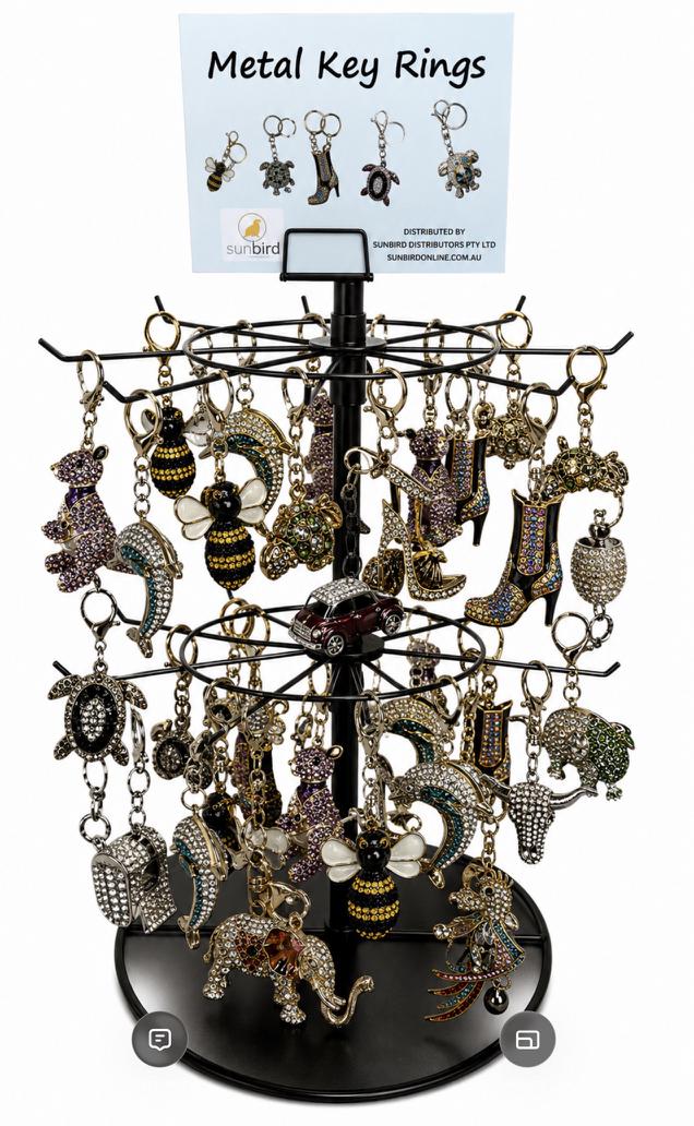 KEYRING BLING STAND PACK (74)